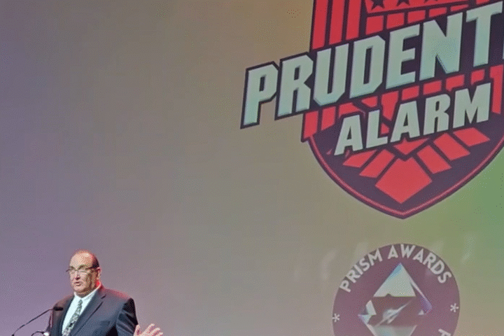 Transnational Staffing and Prudential Alarm representing as Emcee Sponsor at the 2025 DMAA Prism Awards in Detroit