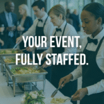 atering staff serving guests at a formal event, representing Transnational Staffing’s event staffing services.