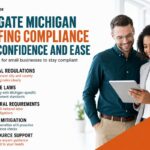 Michigan small business team in a manufacturing plant