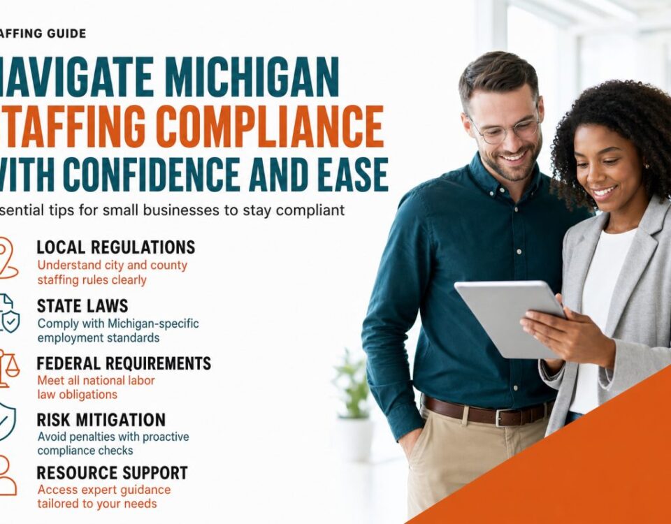 Michigan small business team in a manufacturing plant